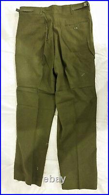 New Old Stock Korean War M- 1951 Wool Od Field Trousers Medium Regular Jj 992