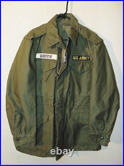 Nice Clean Named U. S. Army M51 Field Jacket WithInsignia, Regular Small, M-1951