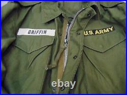 Nice Clean Named U. S. Army M51 Field Jacket WithInsignia, Regular Small, M-1951