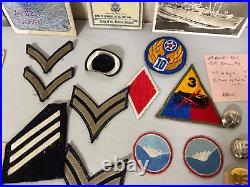 Nice Collection Of Military Memorabilia Korean War 1950's, Ranking Badges