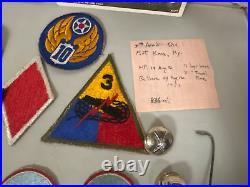 Nice Collection Of Military Memorabilia Korean War 1950's, Ranking Badges