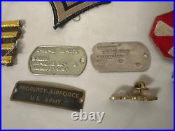 Nice Collection Of Military Memorabilia Korean War 1950's, Ranking Badges