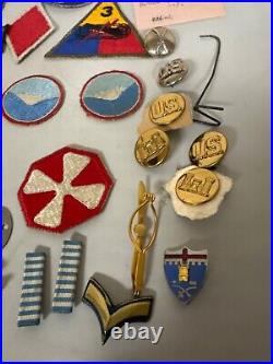 Nice Collection Of Military Memorabilia Korean War 1950's, Ranking Badges