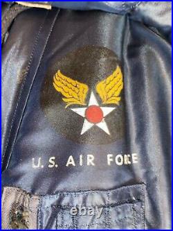 Nice Original Korean War Era Type N -2A Flight Jacket with Fur Hood, Size Large