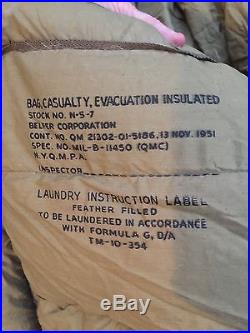 Nice US Military Sleeping Bag! Korean War, Evacuation/Casualties Bag