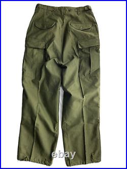 Nos Korean War M-1951 Field Pants Us Army Original New 1952 Od Green Small