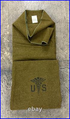 Nos Us Army Medical Blanket Korean War 1952 & 1953, T-90