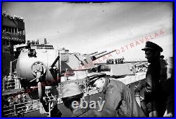 ORIGINAL 1950's Korean War Slide 35mm Kodachrome Red Border U. S. S. Kidd Captain