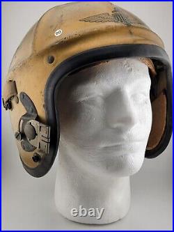 ORIGINAL H-4 Flight Helmet Gentex Large with Liner 1950s US Navy Korean War F9F