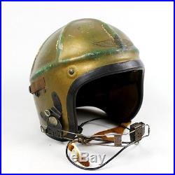 Original Korean War Era Usn Us Navy Jet Pilot Flight Helmet Type H-4 Identified