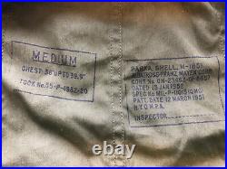 ORIGINAL US ARMY Korean War M-1951 FISHTAIL PARKA Jacket Coat made 1952 M Medium