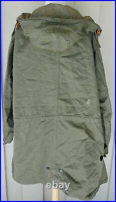 ORIGINAL US ARMY Korean War M-1951 FISHTAIL PARKA Jacket Coat mfd May 1951 Small