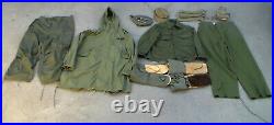 Old Korean War era M-1951 Parka & Arctic Pants & Mittens & More / Used Condition
