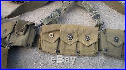 Old US Army WW2 to Korean War era Canvas M-1944 / M-1945 Combat Backpack Used