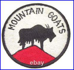 Orig. RARE Korean War 1st BN 23rd Infantry Regt. MOUNTAIN GOATS Army Patch D15