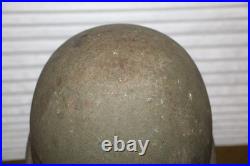 Original 1950's Era U. S. Army Rear Seam M1 Helmet withChinstraps & Named Liner