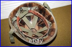 Original 1950's Era U. S. Army Rear Seam M1 Helmet withChinstraps & Named Liner