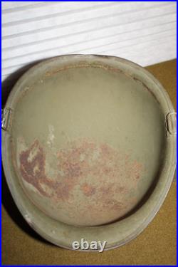 Original 1950's Era U. S. Army Rear Seam M1 Helmet withChinstraps & Named Liner