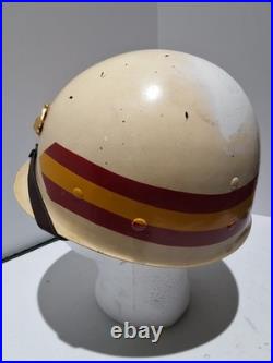 Original 1950's Korea USMC MP M-1 Helmet Liner Painted for Military Police withEGA