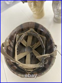 Original 1953 Korean War frogman helmet! Original blue anchor helmet cover