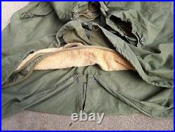 Original 1956 dated M51 US fishtail Parka MOD with Liner MEDIUM NO hood insert