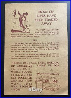 Original China Leaflet Dropped On USA Troops Korean War We Want To Go Home