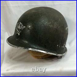 Original Front Seam M-1 Helmet Rok Korean Airborne Special Forces Vietnam War