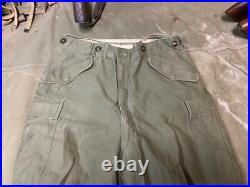 Original Korean Early Vietnam War Us Army M1951 Combat Field Trousers-medium