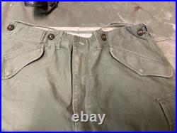 Original Korean Early Vietnam War Us Army M1951 Combat Field Trousers-medium