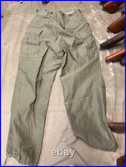 Original Korean Early Vietnam War Us Army M1951 Combat Field Trousers-medium