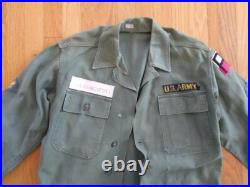 Original Korean Vietnam Era War U. S. Army Patched Uniform Shirt Jacket Pants