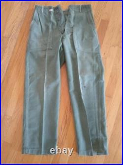 Original Korean Vietnam Era War U. S. Army Patched Uniform Shirt Jacket Pants