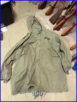 Original Korean Vietnam War Us Army Infantry M-51 Winter Parka-xlarge