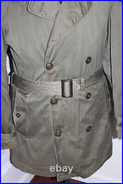 Original Korean War 1951 d. U. S. Army Overcoat, Field OD -7 withLiner & Hood