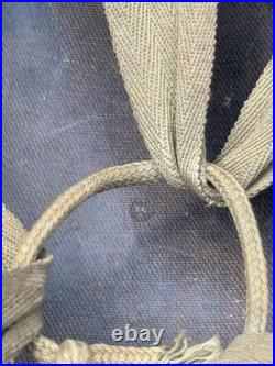 Original Korean War EGA Stamped USMC M1 Helmet With Blue Anchor Camo Cover