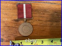 Original Korean War Engraved Uscg Coast Guard Good Conduct Medal