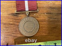 Original Korean War Engraved Uscg Coast Guard Good Conduct Medal