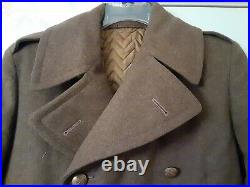 Original Korean War Era British M-1948 Wool Greatcoat Very Nice Size 4