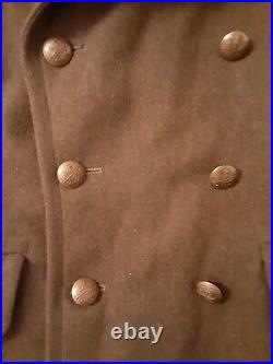Original Korean War Era British M-1948 Wool Greatcoat Very Nice Size 4