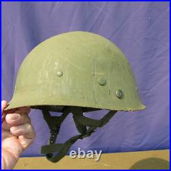 Original Korean War M1C Paratrooper Helmet With Proper Original Liner