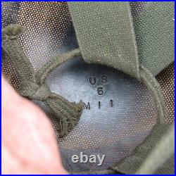 Original Korean War M1C Paratrooper helmet Proper Original Liner