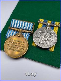 Original Korean War Medal Pair, Queen's Korea Medal, Sgnm. McManus, Royal Sigs
