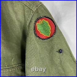 Original Korean War Named 24th Div Shirt Theatre Patch