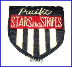 Original Korean War Named Japanese Made Silk Pacific Stars & Stripes Patch