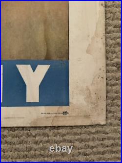 Original Korean War Poster Career For High School Leaders US Army 22x28