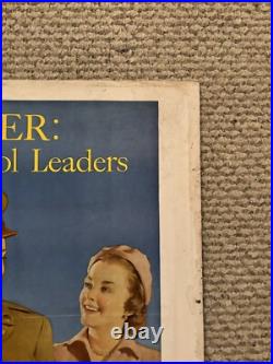 Original Korean War Poster Career For High School Leaders US Army 22x28