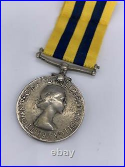 Original Korean War Queens Korea Medal, Royal Navy