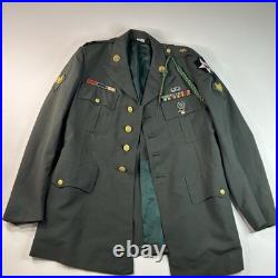 Original Korean War U. S Military Uniform Jacket 42L Rifleman Badges Decorated