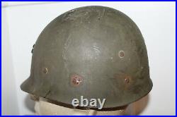 Original Late WW2/Korean War Era U. S. Marine's M1 Helmet & Liner Set withInsignia