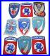 Original Lot of 9 Korean War Era Cut Edge US Army Airborne Patches 508th 187th